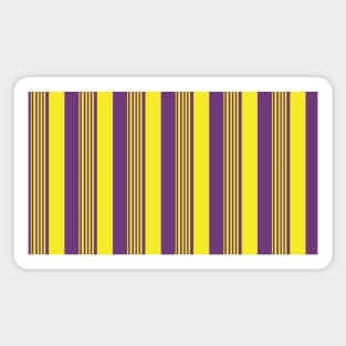 Yellow and Purple Stripes Pattern 050#001 Sticker